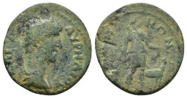PISIDIA, Baris. Marcus Aurelius as Caesar, 139-161 AD. AE. (20mm, 4.3 g) Obv: ΚΑΙСΑΡ ΑΥΡΗΛΙΟС. Bareheaded and draped bust of Marcus Aurelius, right. R...