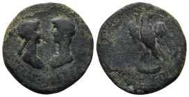 PHRYGIA. Apamea. Nero with Agrippina II (54-68). Ae. (25mm, 9.6 g) Marios Kordos, magistrate. Obv: ΝΕΡΩΝ ΚΑΙΣΑΡ ΣΕΒΑΣΤΟΣ ΑΓΡΙΠΠΙΝΑ ΣΕΒΑΣΤΗ. Draped bus...