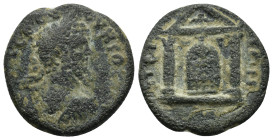 Pamphylia. Perge. Septimius Severus AD 193-211. Bronze Æ (22mm, 7.9 g) [AV] K Λ CЄ C-ЄOVHPOC Π, laureate, draped and cuirassed bust right, seen from b...