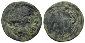 PHRYGIA, Acmoneia. Julia Domna. Augusta, AD 193-217. Æ (21mm, 4.0 g). Draped bust right / Facing cult image of Artemis Ephesia.