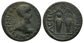 PAMPHYLIA. Aspendus. Maximus (Caesar, 235/6-238). Ae. (18mm, 3.4 g) Obv: Γ Ι ΟΥΛΗΡΟС ΜΑΞΙΜΟС ΚΑΙ. Bareheaded, draped and cuirassed bust right. Rev: ΑС...