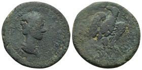 CILICIA, Antiochia ad Cragum. Caracalla. AD 198-217. Æ (28mm, 12.0 g). Laureate, draped, and cuirassed bust right, seen from behind / Eagle standing f...