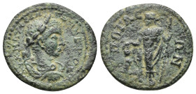 PISIDIA. Pogla. Severus Alexander (222-235). Ae. (21mm, 4.9 g) Obv: ΑV Κ Μ ΑV СЄ ΑΛЄΞΑΝΔΡΟС. Laureate, draped and cuirassed bust right. Rev: ΠΩΓΛЄΩΝ. ...