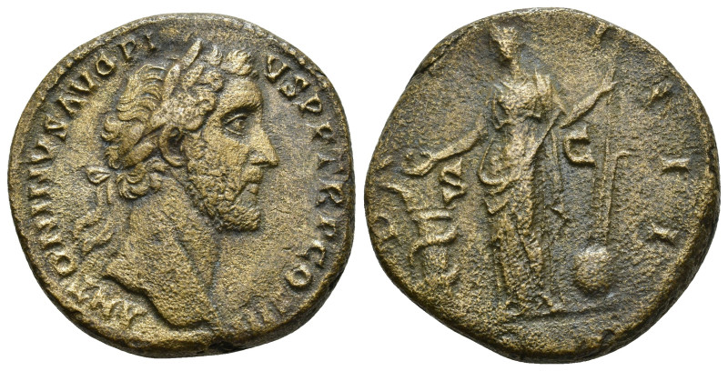 Antoninus Pius (138-161) AE Sestertius (22. Gr. 29mm.) Rome. 
Laureate head righ...