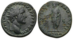 ANTONINUS PIUS, (A.D. 138-161), AE dupondius, (25mm, 11.8 g), Rome mint, issued A.D. 158-9, obv. radiate head of Antoninus Pius to right, around ANTON...