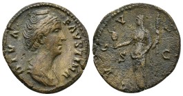 Faustina I (wife of Antoninus Pius) - (9 Gr. 25mm.) Rome
DIVA FAVSTINA legend with draped bust right.
Rev: AVGVSTA legend around with S-C across fie...