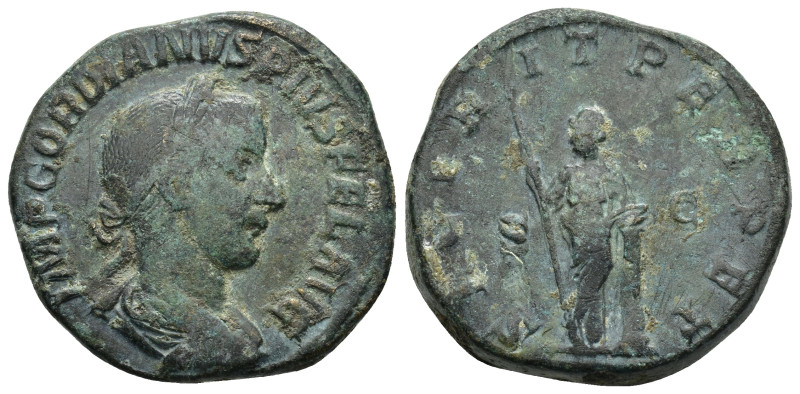 Gordian III. A.D. 238-244. AE Sestertius (22.3 Gr. 29mm.). Rome, A.D. 243/4.
 IM...