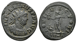 Carinus. A.D. 283-285. AE antoninianus (22mm, 2.8 g). Rome mint, Struck A.D. 285. IMP CARINVS PF AVG, radiate and cuirassed bust right / IOVI VICTORI,...