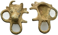 Roman Amuletic Bull Pendant. 1st-2nd century AD (141 Gr. 85mm.)