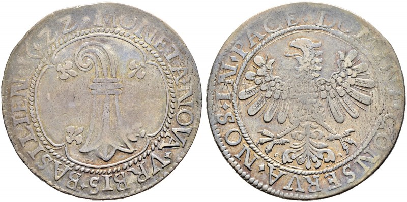 SCHWEIZ. Basel. Stadt und Kanton Basel. Taler 1622, Basel. Baslerwappen in lilie...