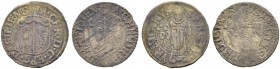 SCHWEIZ. Basel. Bistum Basel. Jakob Christoph Blarer von Wartensee, 1575-1608. Schilling o. J. / ND, Delsberg. (2 Varianten). D.T. 1291a, HMZ 2-120a. ...