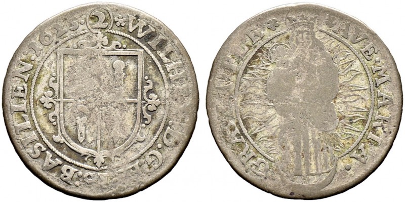 SCHWEIZ. Basel. Bistum Basel. Wilhelm Rink von Baldenstein, 1608-1628. 2 Batzen ...