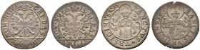 SCHWEIZ. Basel. Bistum Basel. Johann Konrad II. von Reinach-Hirzbach, 1705-1737. Schilling 1716, Pruntrut & Schilling 1717. Mich. 205, 209. D.T. 710a,...