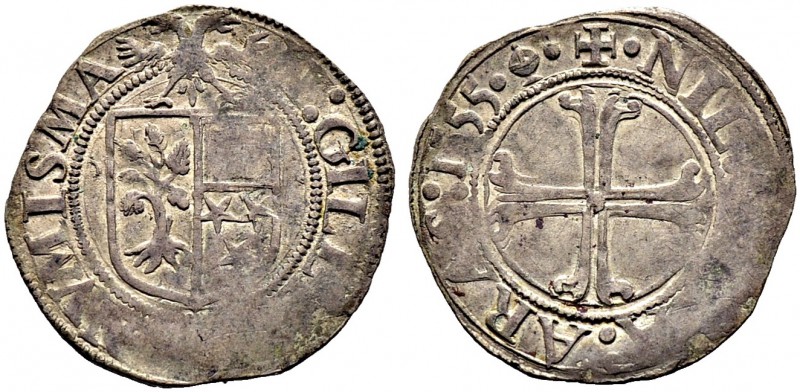 SCHWEIZ. Basel. Franquemont, Herrschaft. Nicolas Gilley, 1537-1563. Sol 1555, Fr...
