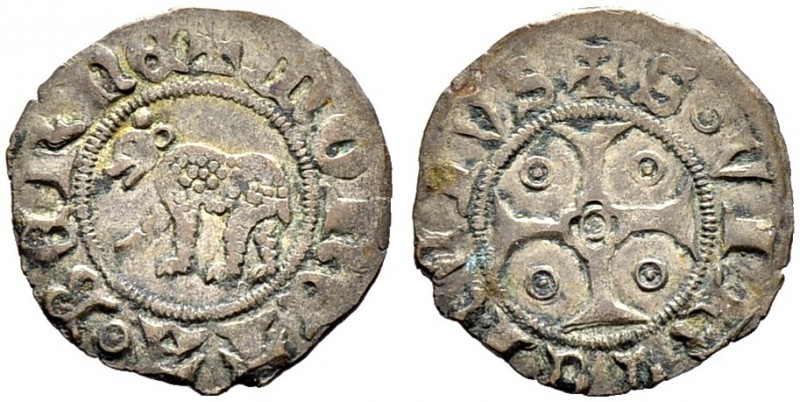 SCHWEIZ. Bern. Stadt und Kanton. Zweier o. J. / ND, Bern. (Geprägt 1384). Bär na...