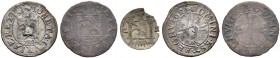 SCHWEIZ. Graubünden. Chur, Stadt. Bluzger 1624, Chur. Zwei Varianten & Pfennig o. J. / ND. Grosses Wappen mit C R. D.T. 1545, 1547. HMZ 2-494a, 2-495a...