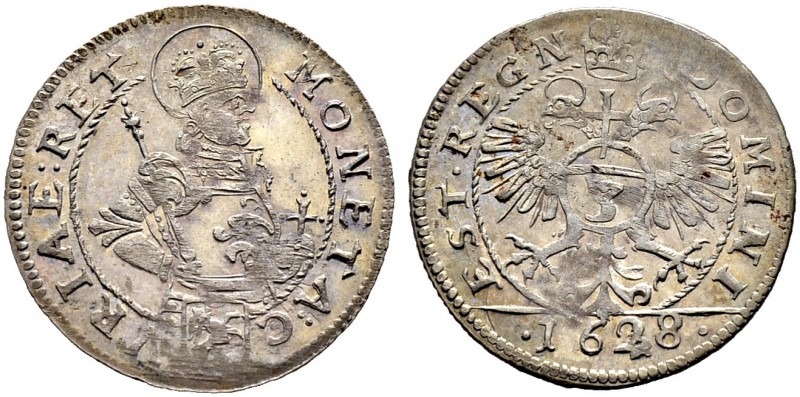 SCHWEIZ. Graubünden. Chur, Stadt. Groschen 1628, Chur. 1.64 g. Trachsel 461. D.T...