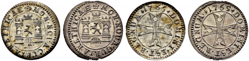 SCHWEIZ. Graubünden. Chur, Stadt. Bluzger 1765, Chur. & Bluzger 1766. D.T. 902b,...