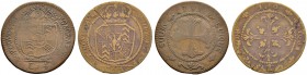 SCHWEIZ. Neuenburg/Neuchâtel. Könige von Preussen. Friedrich Wilhelm III. 1797-1805 und 1814-1840. Batzen 1800 & Friedrich Wilhelm II., Batzen 1791. B...