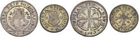 SCHWEIZ. Solothurn. Stadt und Kanton. Batzen 1760, Solothurn. Variante mit Wappen zwischen S O & Kreuzer 1760. Simmen-HMZ (SMK VII) 89, 85. D.T. 683, ...
