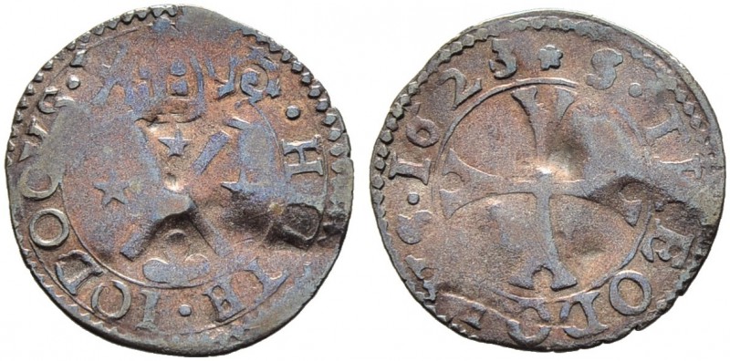 SCHWEIZ. Wallis/Valais. Sitten, Bistum. Hildebrand Jost, 1613-1638. Kreuzer 1623...