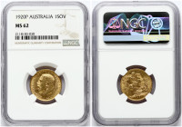 Australia Sovereign 1920 P NGC MS 62