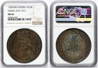 Taler 1708 IMH Vienna NGC MS 62 ONLY 3 COINS IN HIGHER GRADE