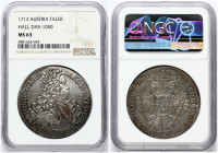 Tyrol Taler 1713 Hall NGC MS 63 ONLY 5 COINS IN HIGHER GRADE