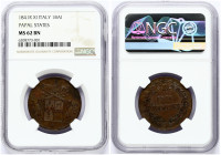 Vatican Baiocco 1841 XI NGC MS 62 BN