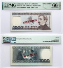 Lithuania 1000 Litu 1991 Ciurlionis SPECIMEN PMG 66 Gem Uncirculated EPQ