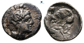 Lucania. Herakleia circa 420-390 BC. Diobol AR