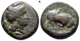 Lucania. Thourioi circa 435-405 BC. Bronze Æ