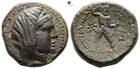 Bruttium. Petelia circa 300-250 BC. Bronze Æ