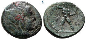 Bruttium. Petelia circa 200 BC. Bronze Æ
