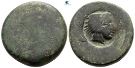 Sicily. Akragas. Punic occupation circa 405-392 BC. Hemilitron Æ