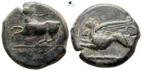 Sicily. Kainon circa 360-340 BC. Bronze Æ