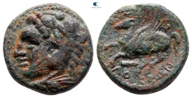 Sicily. Kephaloidion circa 339-307 BC. Bronze Æ