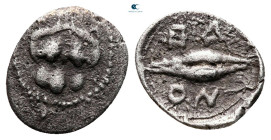Sicily. Leontinoi circa 400 BC. Litra AR
