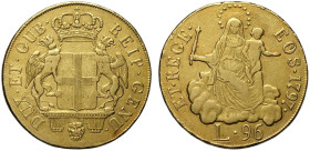 Genova, Repubblica (1528-1797), 96 Lire 1797, Au mm 33 g 25,05 MB-BB
