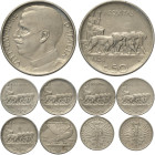Regno d'Italia, Vittorio Emanuele III (1900-1943), Lotto di 9 monete differenti da 25 e 50 Centesimi, si segnala: 25 Cent 1902 (Rara BB), 25 Cent 1903...