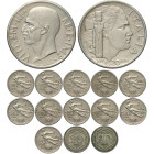 Regno d'Italia, Vittorio Emanuele III (1900-1943), Lotto di 14 monete differenti da 20 Centesimi, si segnala: 1918 (SPL-FDC), 1919 Librata (SPL), 1936...