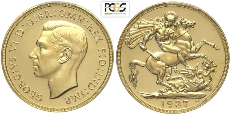 Great Britain, George VI (1936-1952), 2 Pounds 1937, Au mm 28 g 15,98 di alta qu...