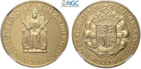 Great Britain, Elizabeth II (1952-2002), 5 Pounds 1989, Au mm 36 g 39,94 in Slab NGC PF62 Ultra Cameo