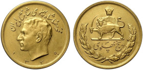 Iran, Muhammad Reza Pahlavi Shah (1941-1979), 5 Pahlavi AH1339 (1960), Au mm 40 g 40,65 SPL