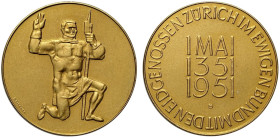 Switzerland Zurich, Gold Medal 1951, Au mm 33 g 26,96 FDC/Matte Proof