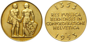 Switzerland Bern, Gold Medal 1953, Au mm 33 g 27,05 SPL