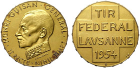 Switzerland Vaud, Gold Medal 1954 Lausanne, Au mm 33 g 26,96 SPL