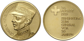 Switzerland, Gold Medal nd Henri Guisan, Au mm 34 g 25,99 SPL+/Proof