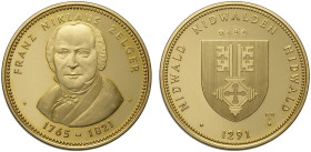 Switzerland Nidwalden, Gold Medal nd, Au mm 33,5 g 25,99 FDC/Proof