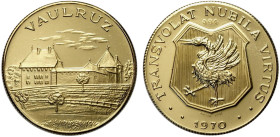 Switzerland Freiburg, Gold Medal 1970 Vaulruz, Au mm 33,5 g 25,97 FDC/Proof